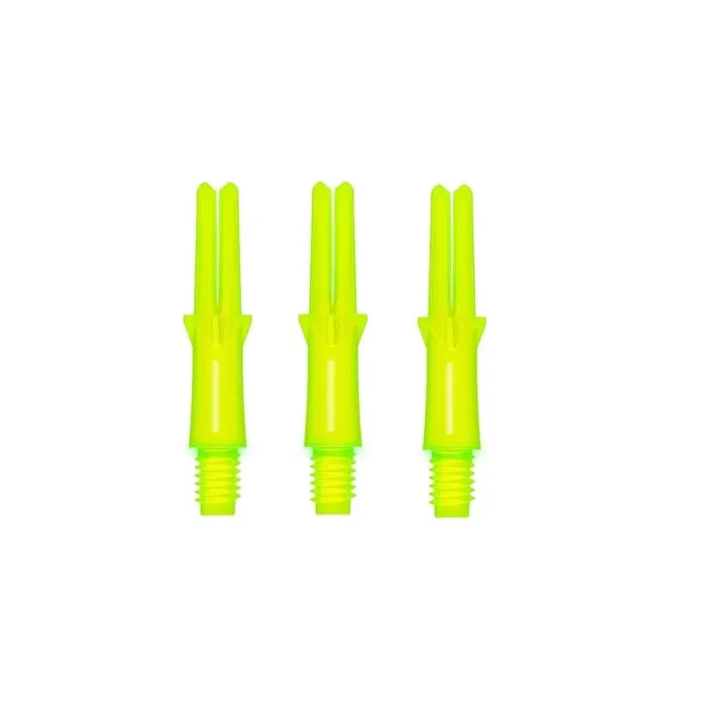 Násadky na šipky L-Style Locked Straight Neonově žluté L130, extra krátké 30mm Expresní Doručení