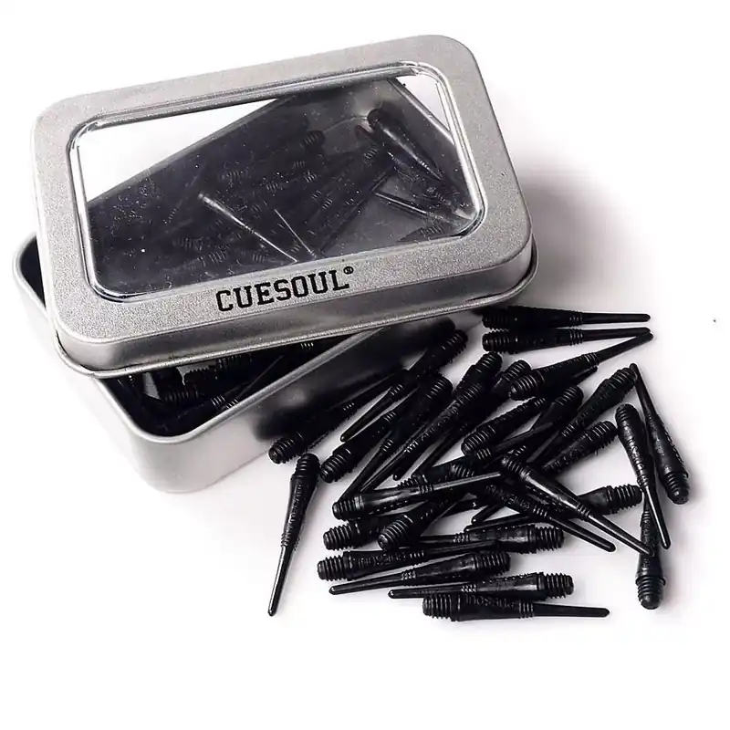 Nejlepší Cena Náhradní plastové hroty Cuesoul černé 32mm 100ks na soft šipky