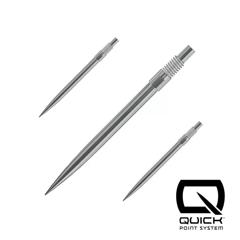 Náhradní hroty Harrows Quick Point stříbrné, 30mm - 3ks Speciální Cena