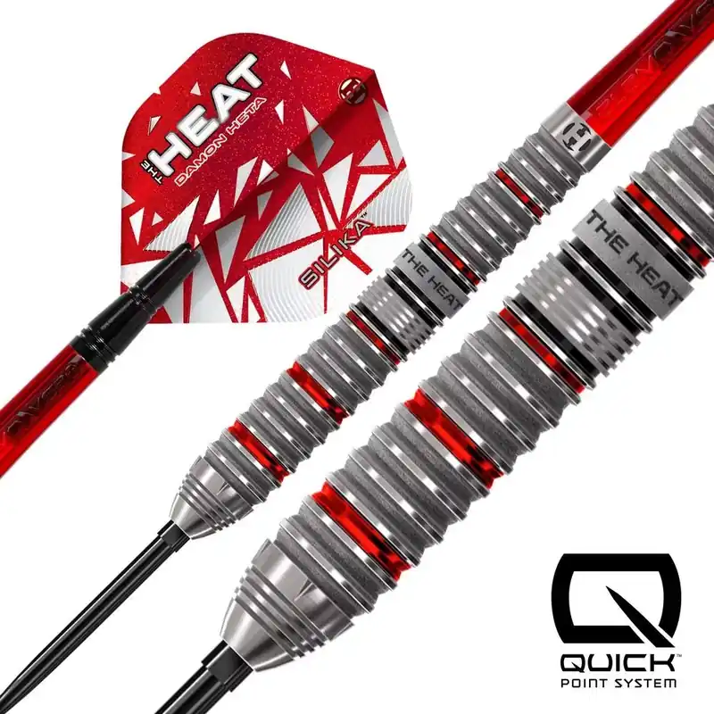 Pouze Dnes Šipky steel Harrows Damon Heta Series 4 24g Quick Point 90% wolfram