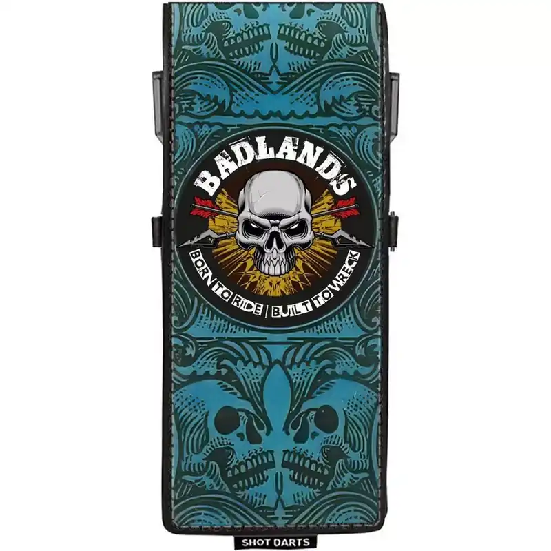 Sezónní Sleva Pouzdro Shot Inked Badlands modré na 1 set šipek