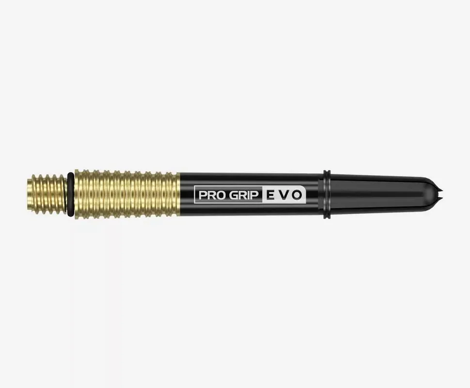Násadky na šipky Target Pro Grip Evo AL hliníkové, zlaté, střední 42mm Rychlé Dodání