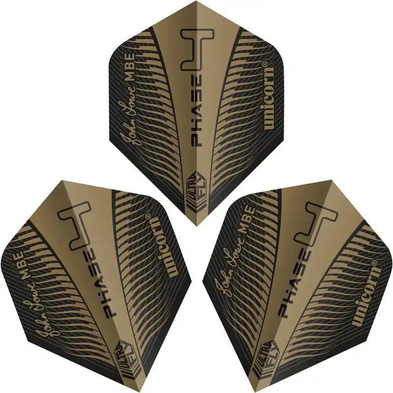 Letky na šipky Unicorn Ultrafly.100 Big Wing John Lowe Gold P4 Speciální Cena