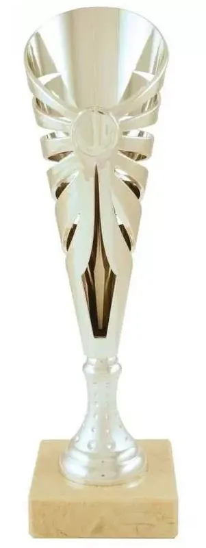Prozona Trofej Sport model 2, stříbrná sklenice mramorový podstavec výška 34,5cm Rychlé Dodání