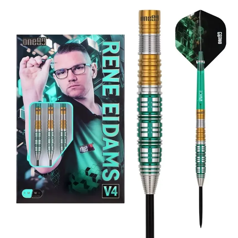 Šipky steel One80 Rene Eidams V4 22g 90% wolfram Horká Nabídka