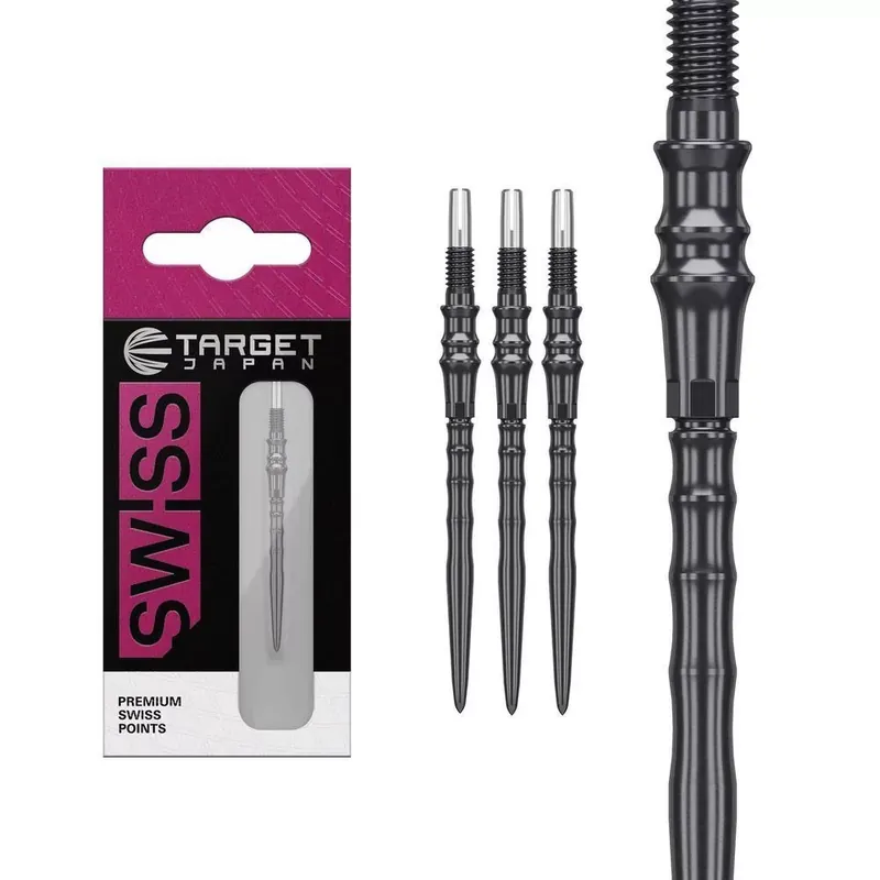 Hroty na šipky Target Japan Premium Swiss Point černé 35mm 3ks Cenová Bomba