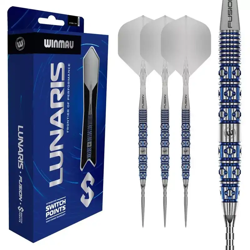 Šipky steel Winmau Lunaris Tapered 22g SP 90% wolfram Tovární Cena