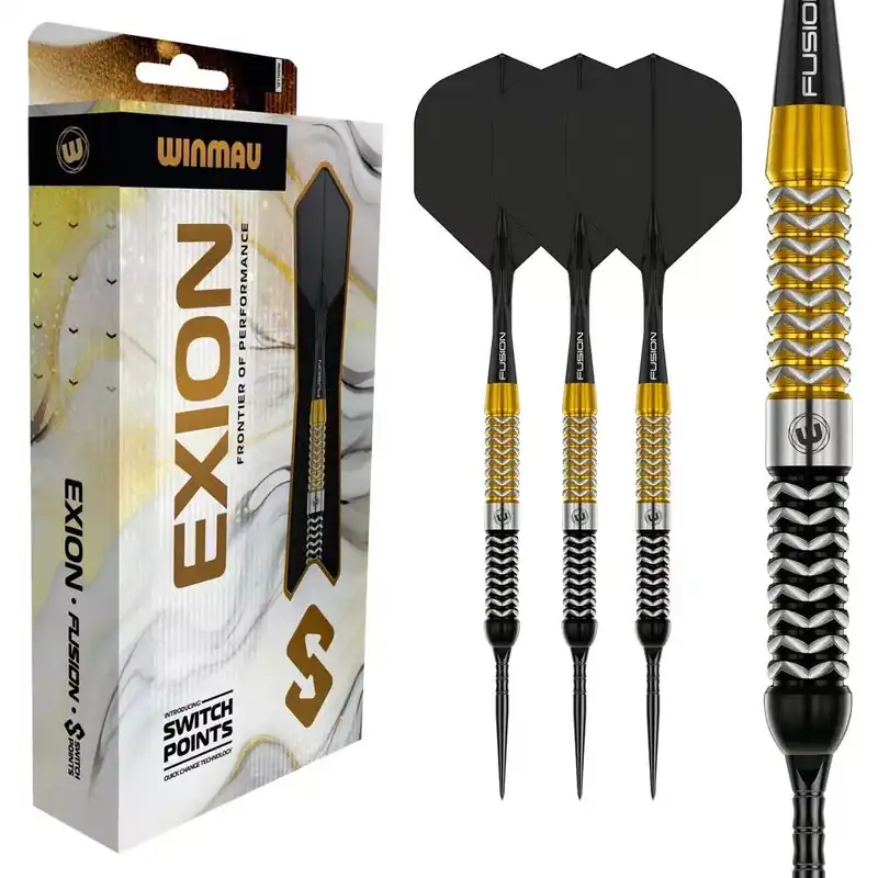 Šipky steel Winmau Exion Parallel 22g SP 90% wolfram Horká Nabídka
