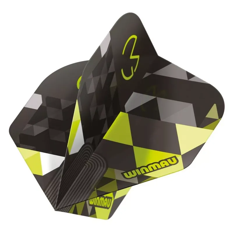 Letky na šipky Winmau Prism Delta MvG černo-zelené 820 Nová Kolekce