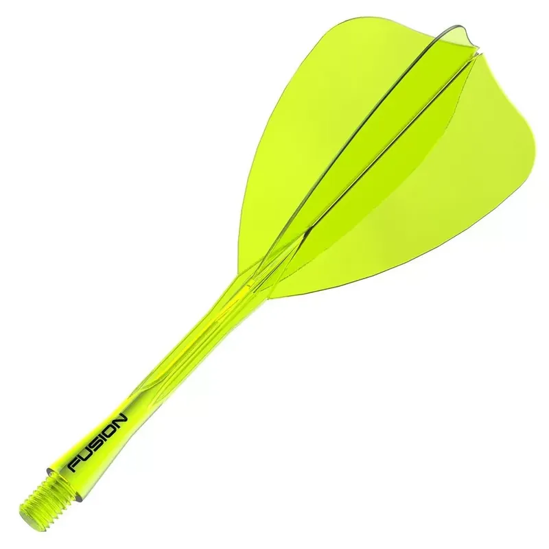 Kup Teď Winmau Fusion Arrow průhledné žluté integrované letky a dlouhé násadky