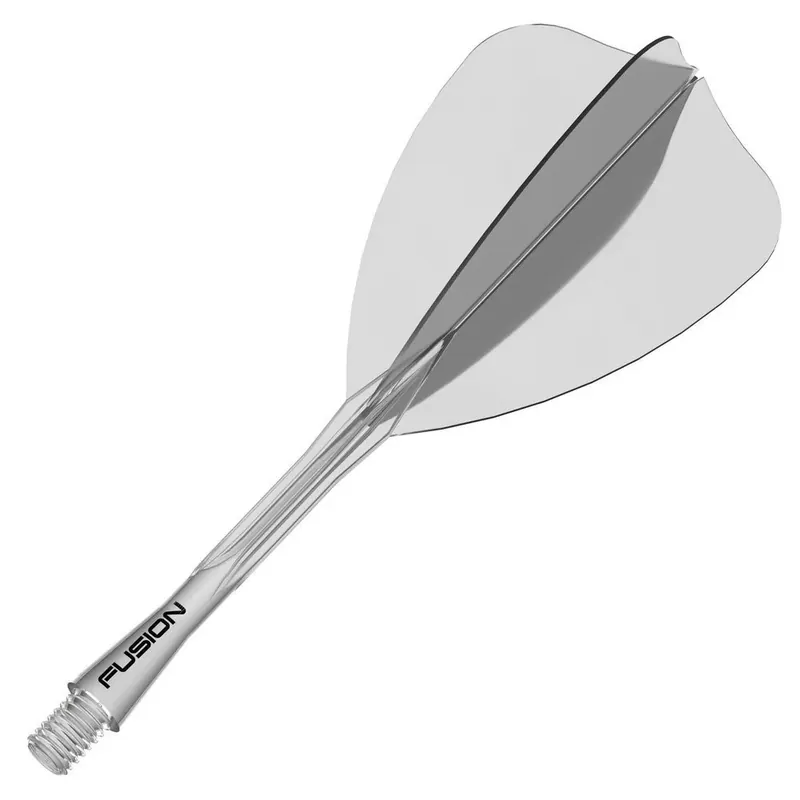 Winmau Fusion Arrow průhledné integrované letky a dlouhé násadky Must-Have