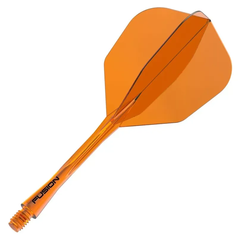 Nízká Cena Winmau Fusion průhledné oranžové integrované No6 letky a dlouhé násadky