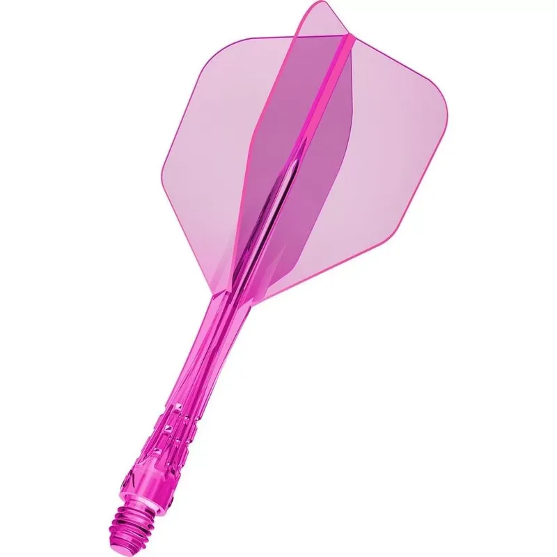 Levný Mission Force 90 Vortex neon růžové integrované No6 letky a střední násadky na šipky