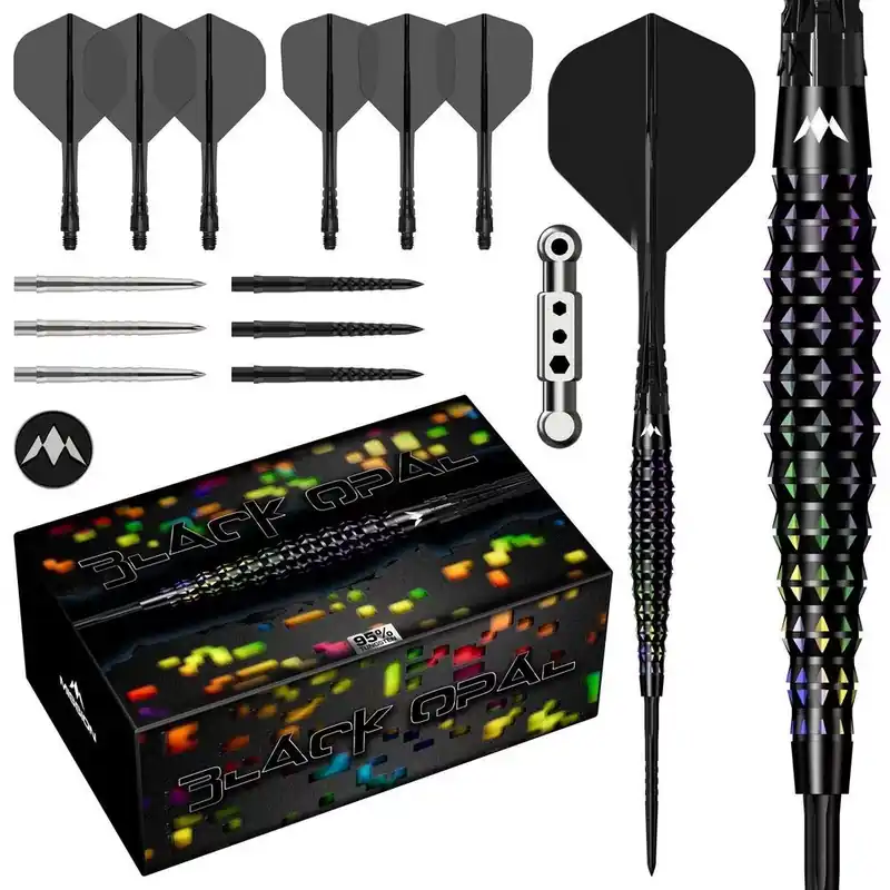Šipky steel Mission Black Opal 22g 95% wolfram Zlevněný