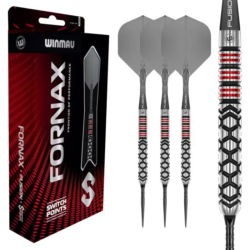 Šipky steel Winmau Fornax Parallel 22g SP 90% wolfram Omezená Nabídka