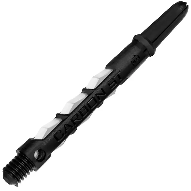 Násadky na šipky Harrows Carbon ST bílo-černé Medium 47mm Finální Výprodej