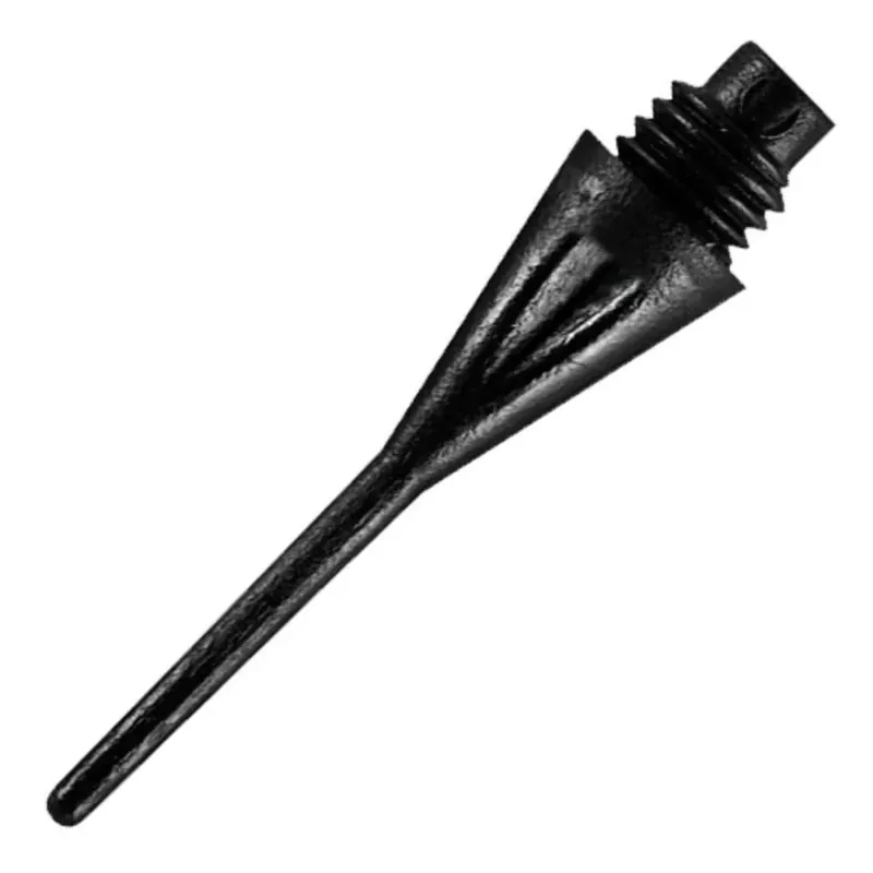 Cenový Hit Hroty na šipky Harrows soft Dimple, plastové, černé 30 ks/bal, 26mm, závit 1/4