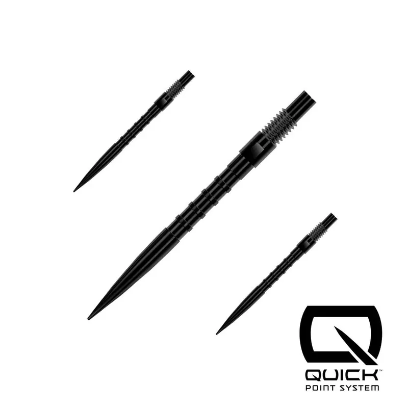 Hroty na šipky Harrows Quick Point HM Grip černé 26mm 3ks Cenová Bomba