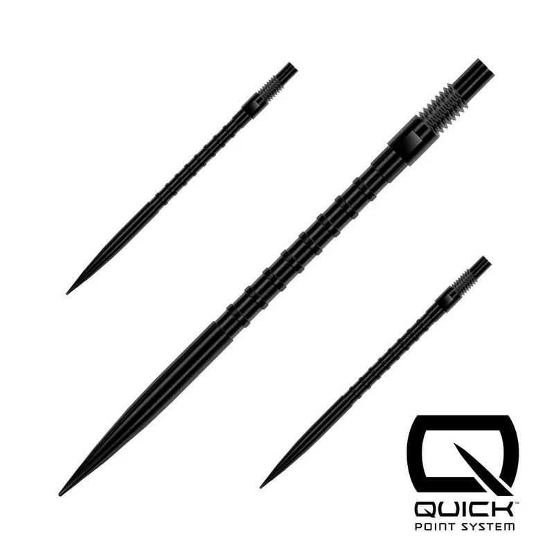 Hroty na šipky Harrows Quick Point HM Grip černé 40mm 3ks Výprodej