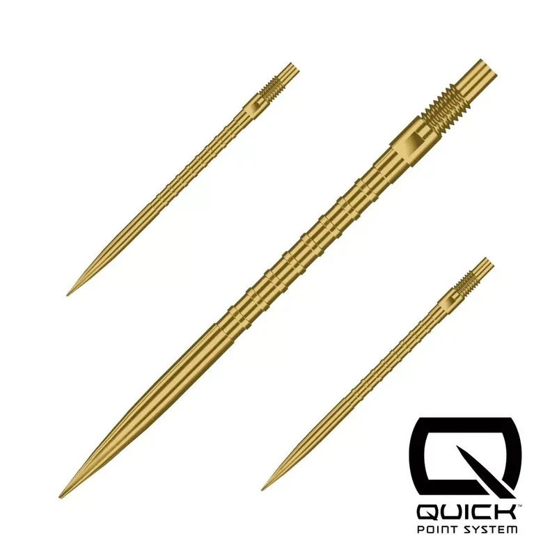 Akční Nabídka Hroty na šipky Harrows Quick Point HM Grip zlaté 40mm 3ks