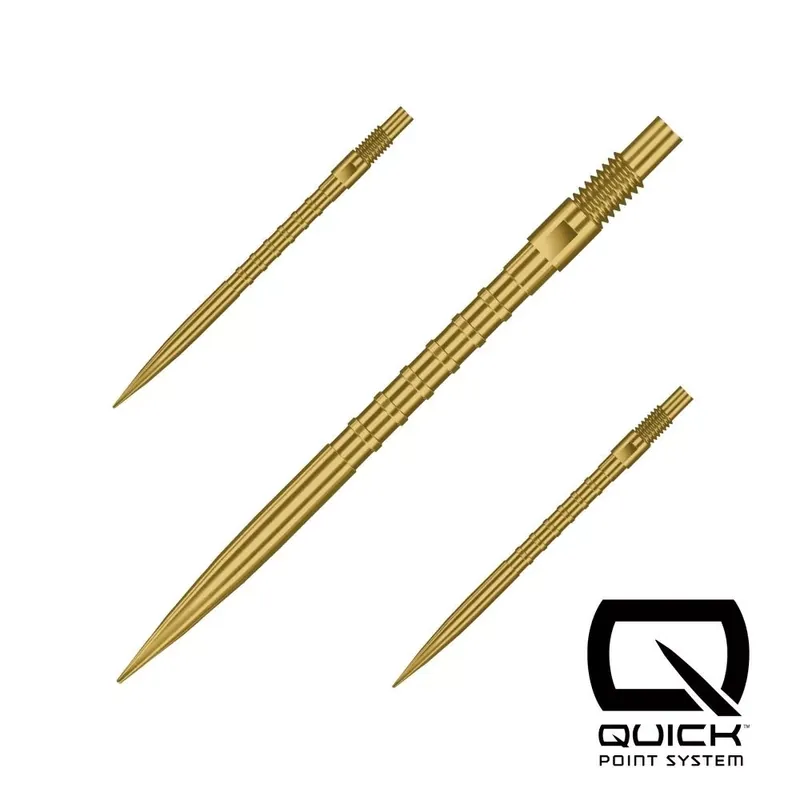 Hroty na šipky Harrows Quick Point HM Grip zlaté 35mm 3ks Kup Teď