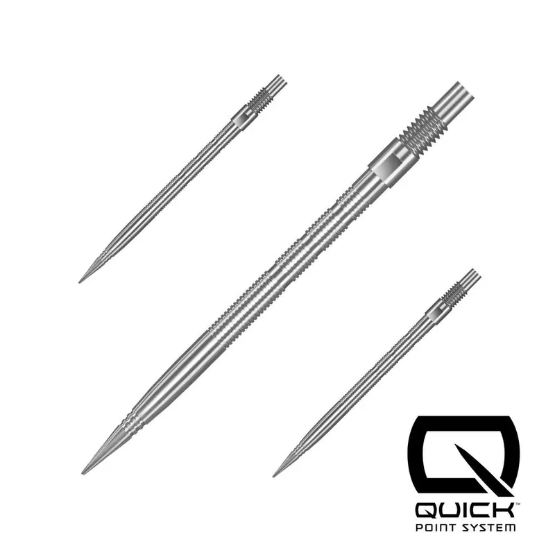 Sezónní Sleva Hroty na šipky Harrows Quick Point Micro Grip stříbrné 35mm 3ks