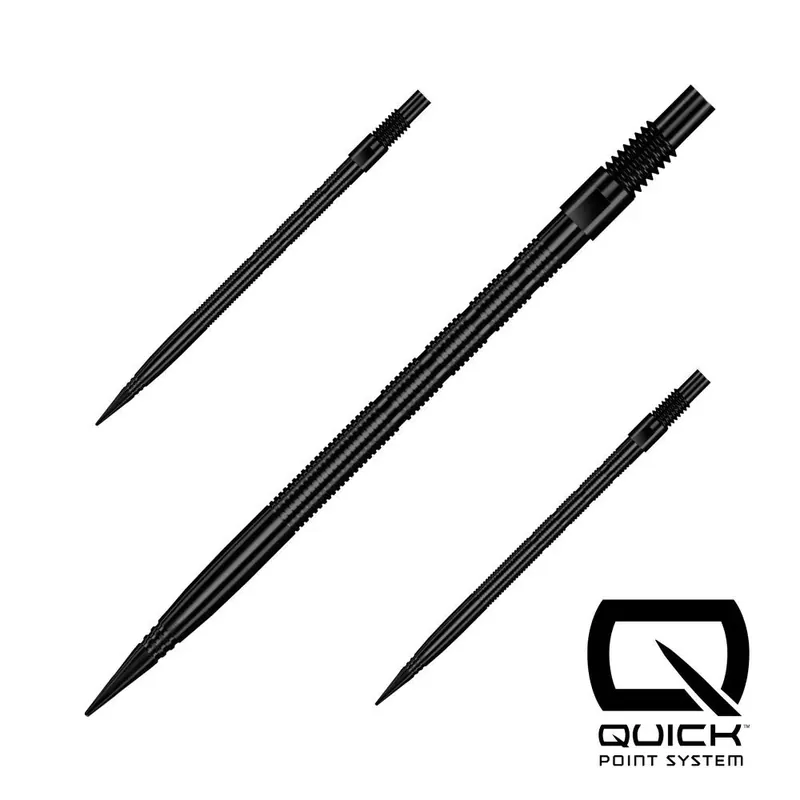 Hroty na šipky Harrows Quick Point Micro Grip černé 40mm 3ks Jen Po Omezenou Doba