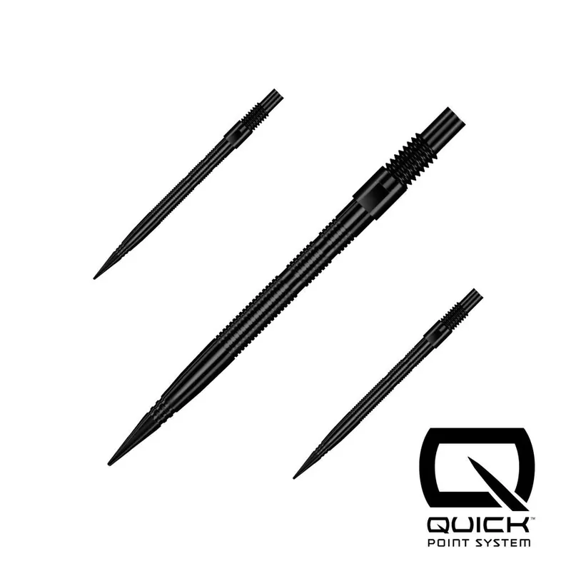 Hroty na šipky Harrows Quick Point Micro Grip černé 30mm 3ks Oblíbený