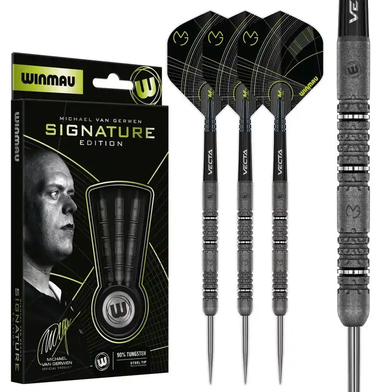 Hit Sezóny Šipky steel Winmau MvG Signature Edition 23g, 90% wolfram
