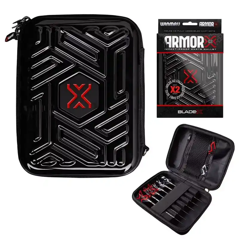 Pouzdro Winmau Blade X Armor G2 černé na 2 sety šipek Expresní Doručení