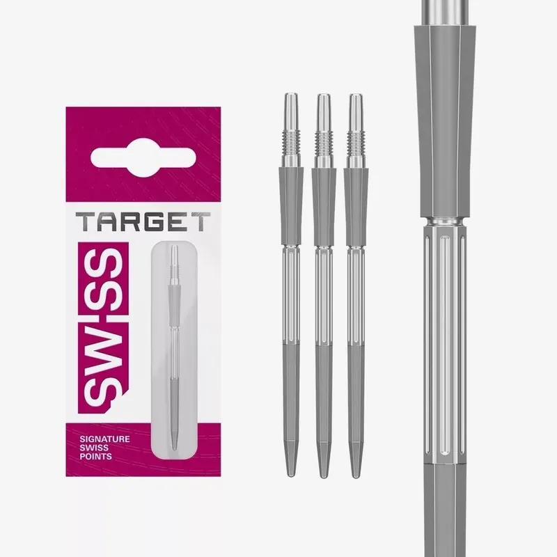 Levný Hroty na šipky TARGET Swiss Point Elysian Archetype 43 stříbrné 42mm