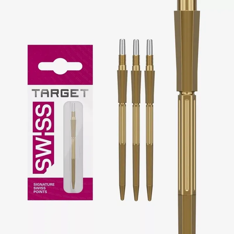 Hroty na šipky TARGET Swiss Point Elysian Archetype 43 zlaté 42mm Cenově Výhodný