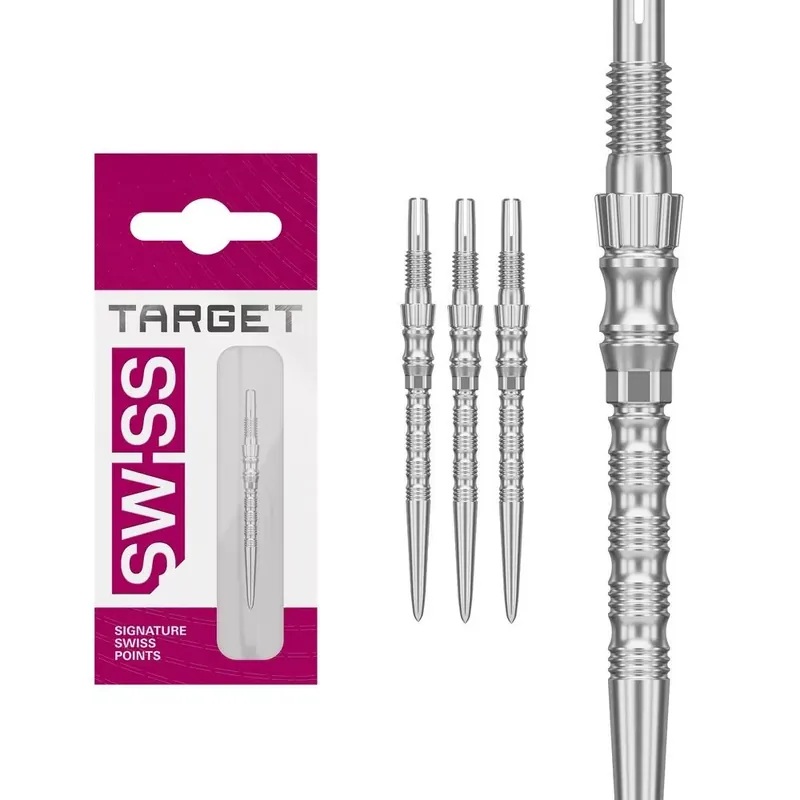 Akční Nabídka Hroty na šipky TARGET Swiss Point TRB stříbrné 30mm
