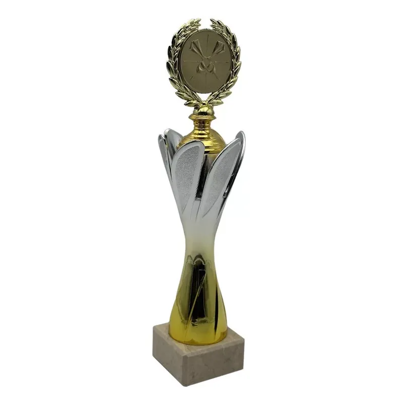 Nízká Cena ProZona Sportovní trofej design terče mramorový podstavec zlato-stříbrná 33 cm