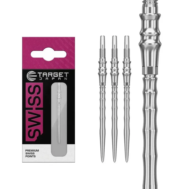 Oblíbený Hroty Target Japan Premium Swiss Point stříbrné 40mm na šipky