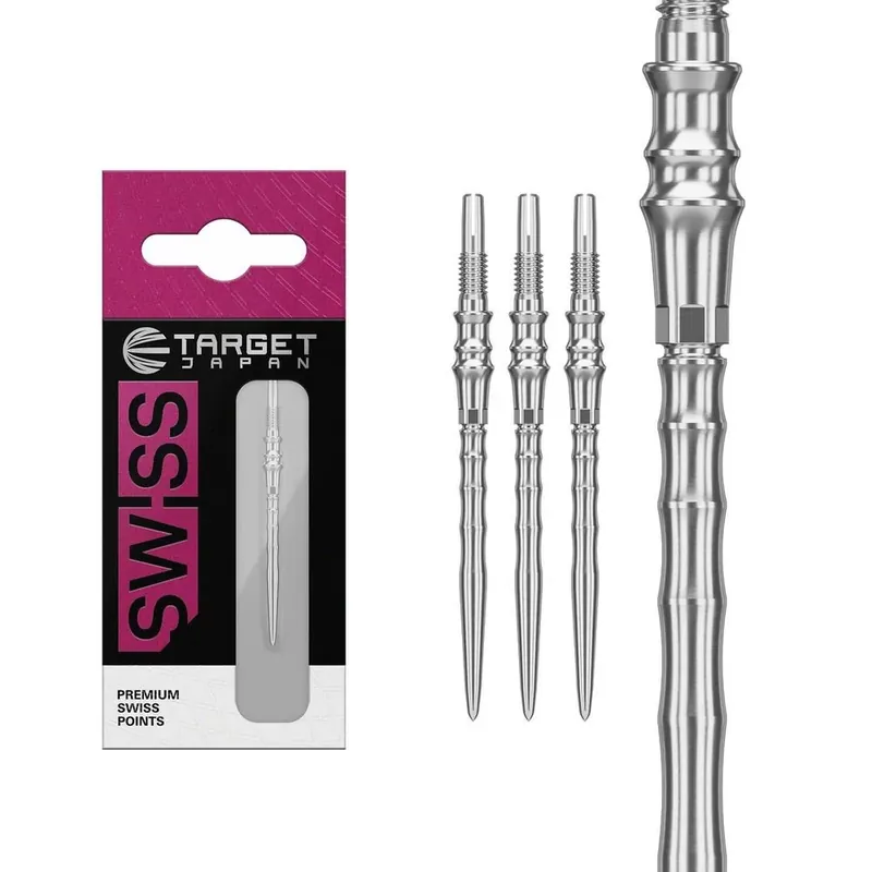 Finální Výprodej Hroty Target Japan Premium Swiss Point stříbrné 35mm na šipky