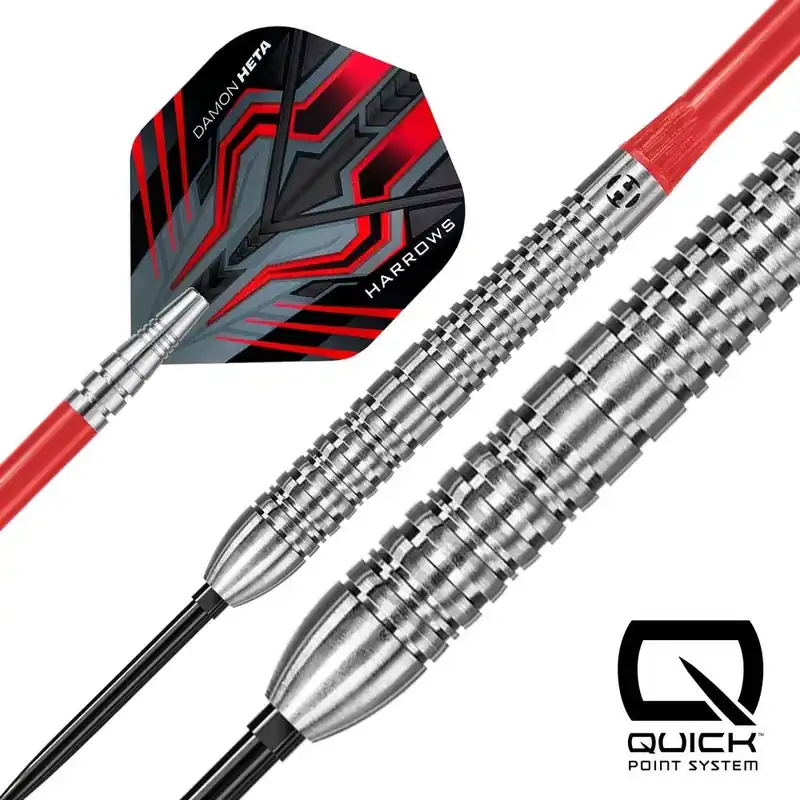 Autentický Šipky steel Harrows Damon Heta Natural 21g QP 90% wolfram
