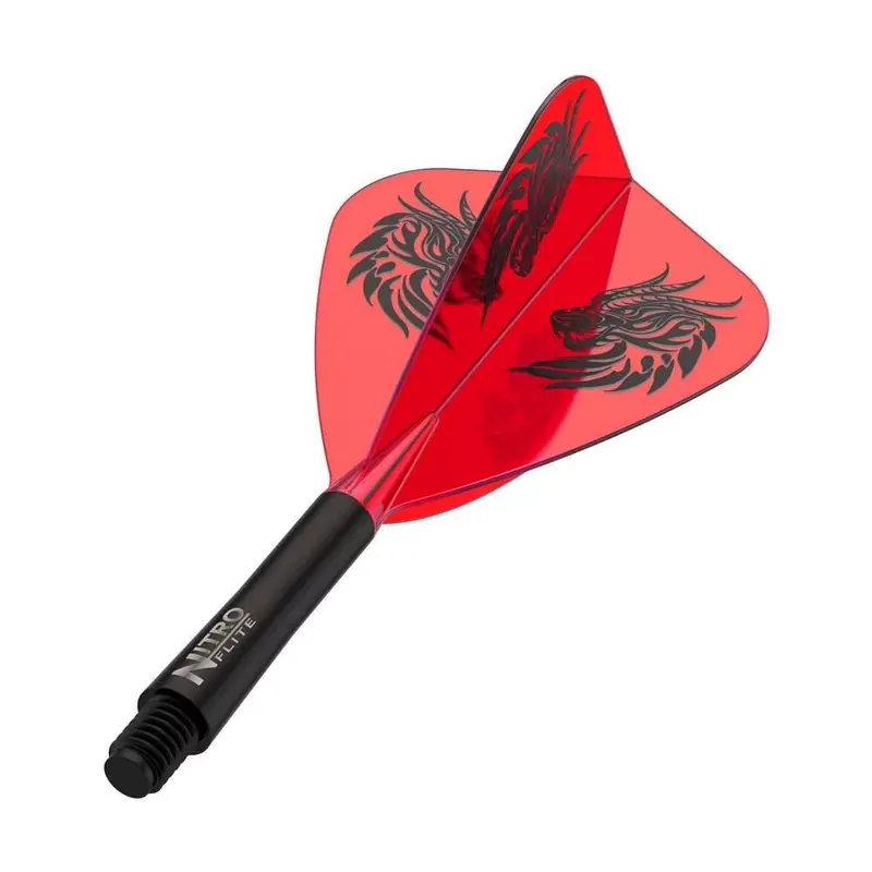 Vrácení Zdarma Red Dragon Nitro Flite Jonny Clayton integrované Kite letky a střední násadky na šipky