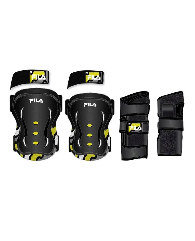 Dětské chrániče Fila FP Junior Yellow (sada) Hit Sezóny