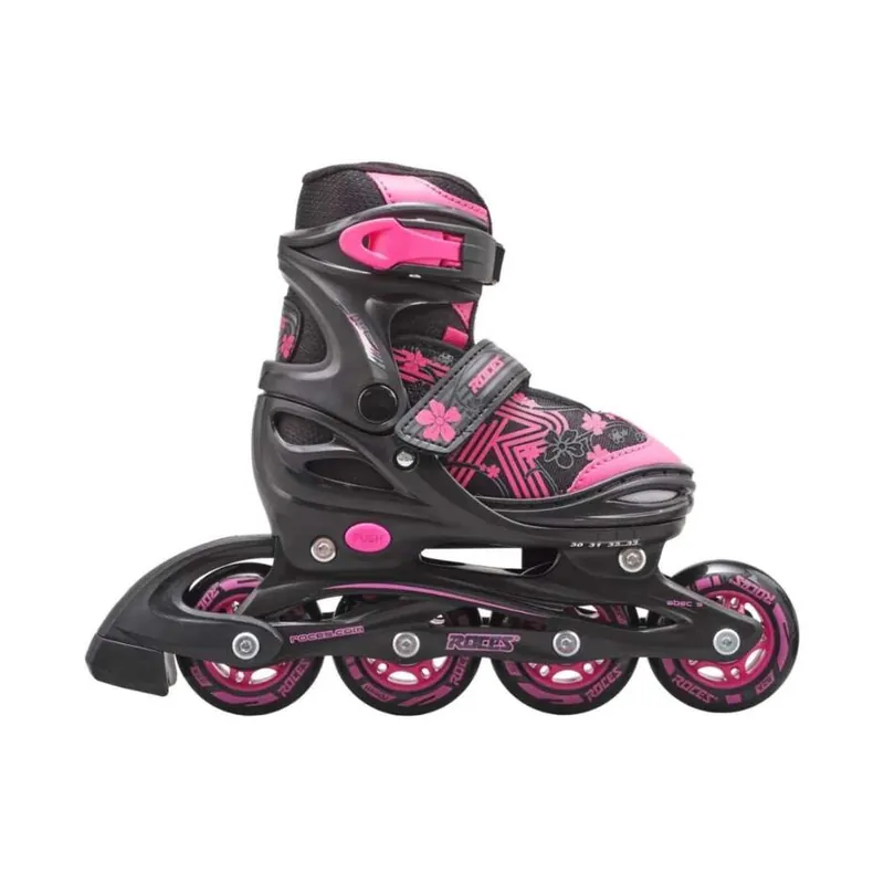 Dětské kolečkové brusle Roces Jokey 3.0 Girl Black-Pink Akční Nabídka