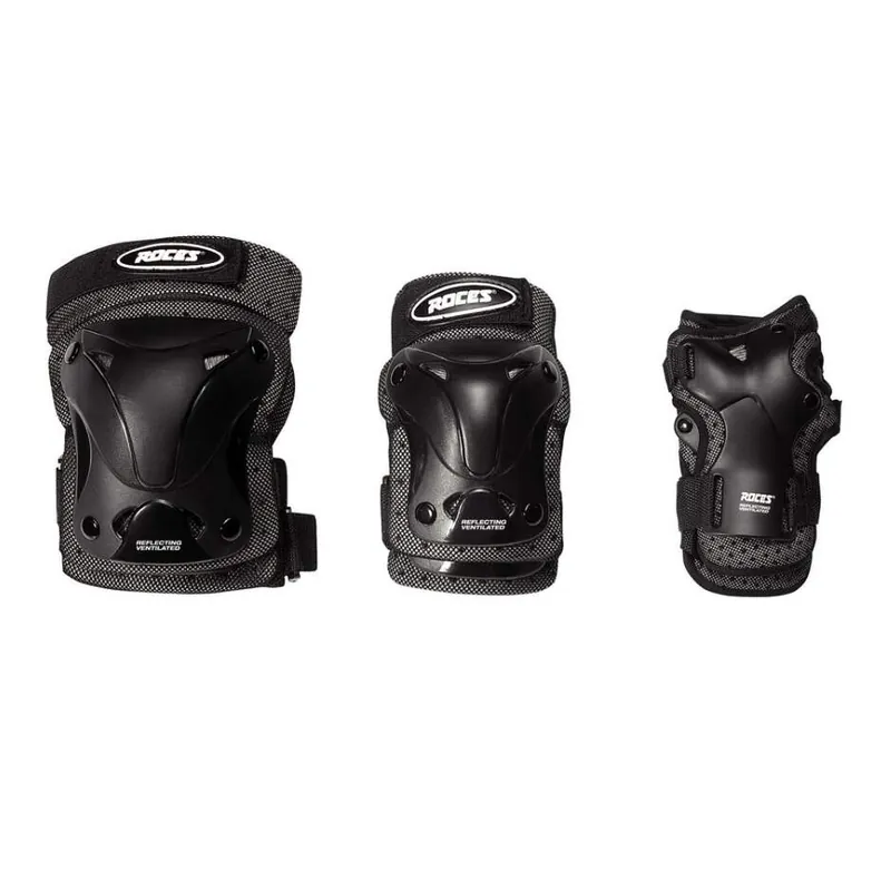 Originální Dětské chrániče Roces Junior Ventilated 3-Pack Black