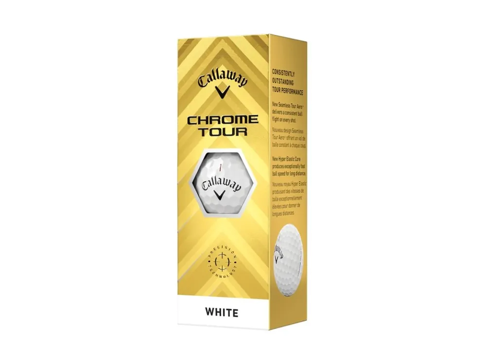 CALLAWAY Chrome Tour golfové míčky (3 ks) Vrácení Zdarma