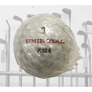 Historický golfový míček Uniroyal plus 6 zabalený v bílé folii Expresní Doručení