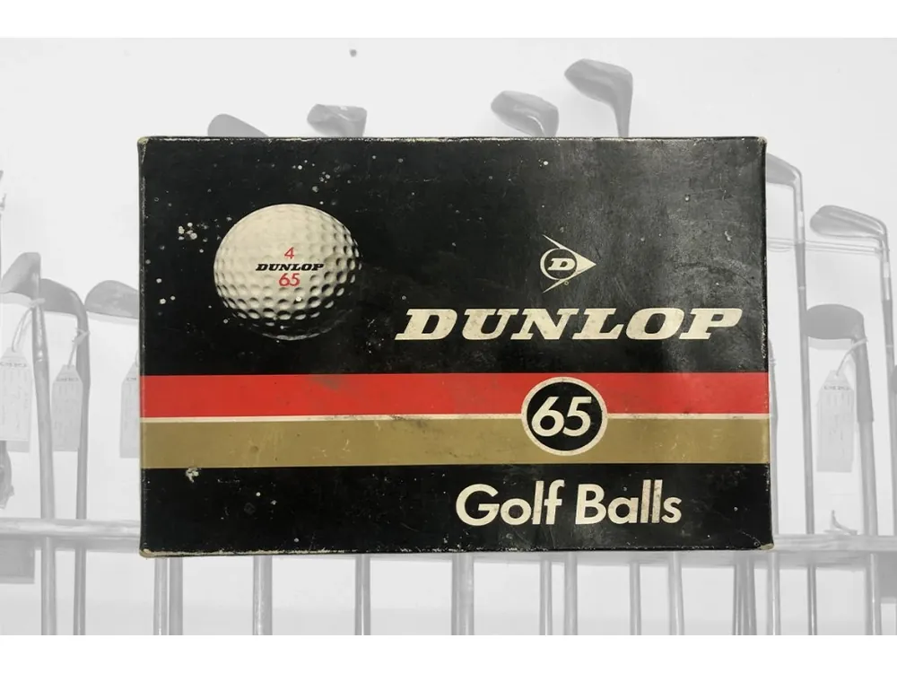 Super Cena Dunlop 65 (černý nápis) krabička 12ks originál zabaleno (míčky v černé folii)