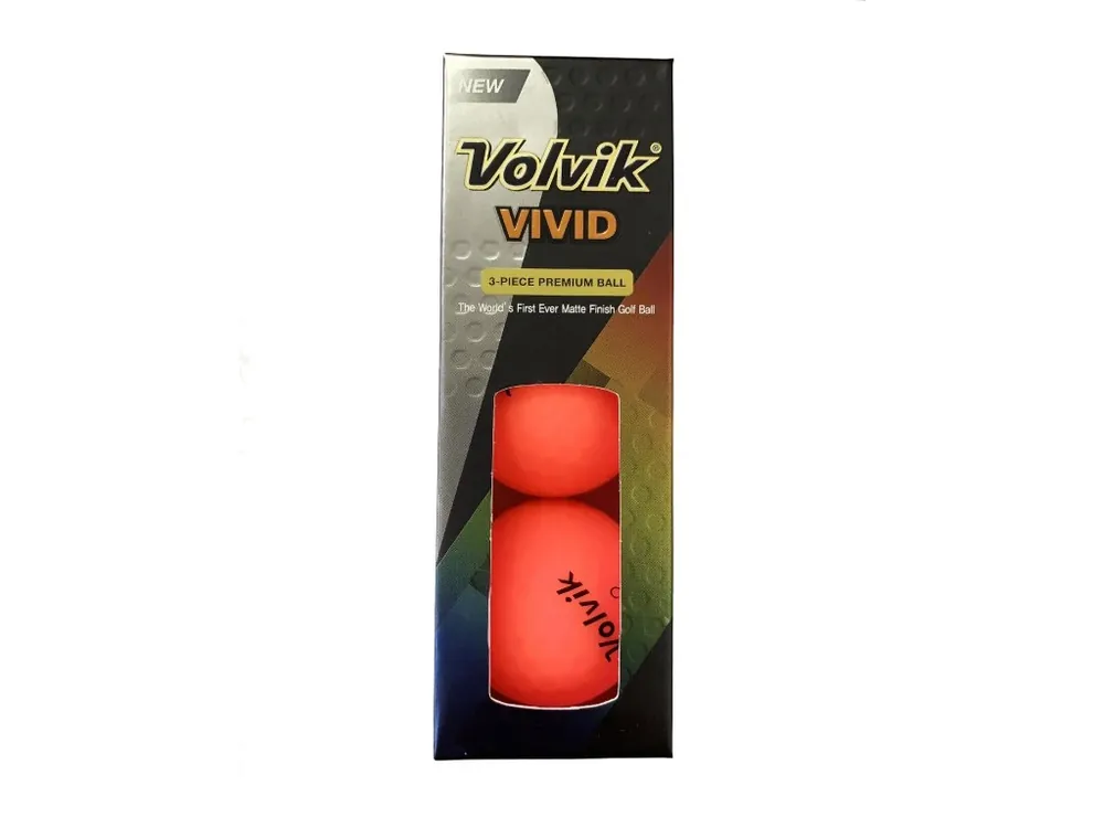 VOLVIK Vivid golfové míčky - růžové (3 ks) Ověřený