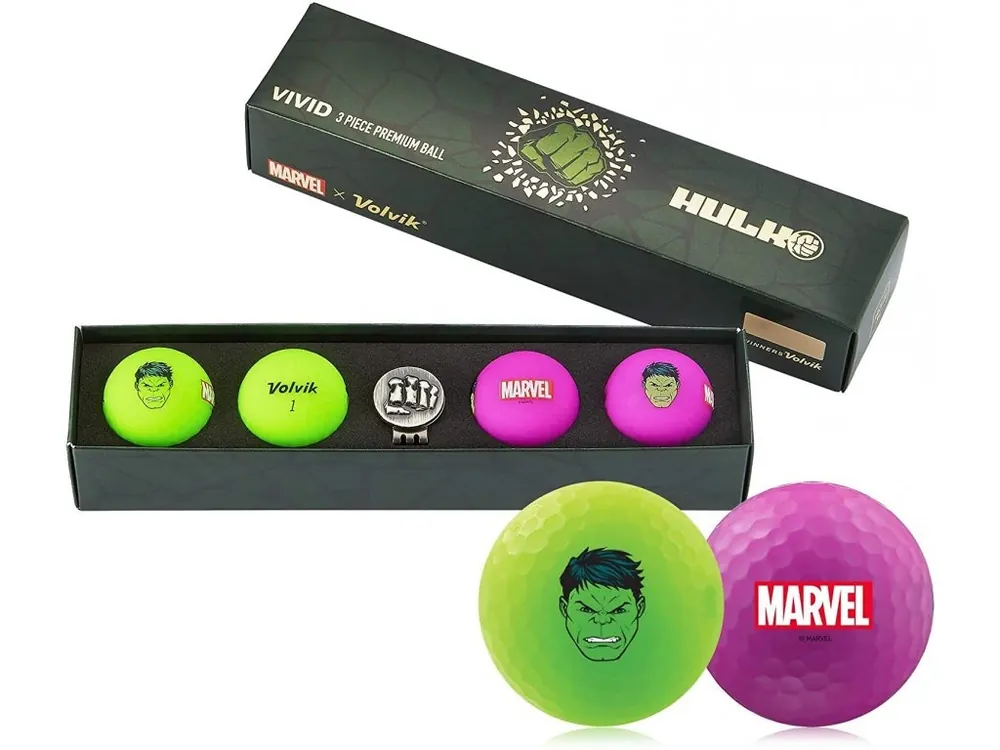 VOLVIK MARVEL dárkové balení míčků pro golfistu - Hulk Odeslání Ihned