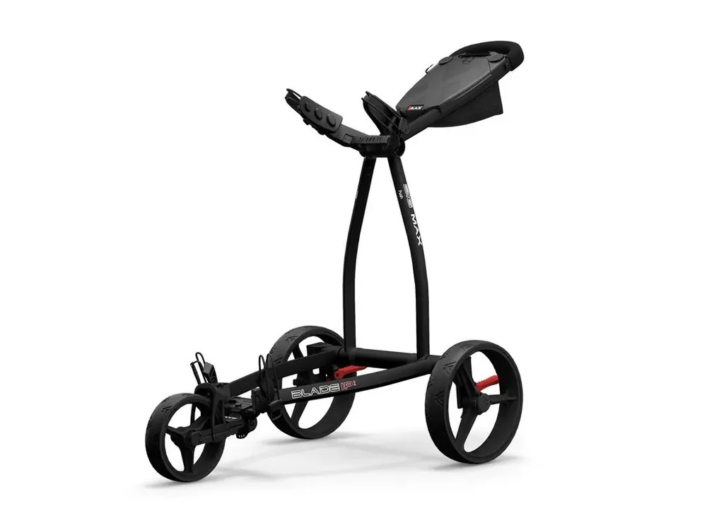 Nízká Cena BIG MAX Blade IP 2 golfový vozík černý + Bestgolf deštník double canopy 68" černý