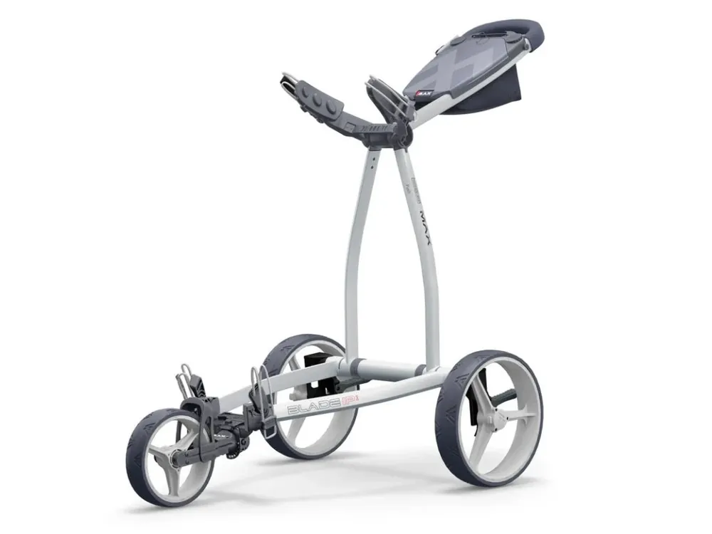 BIG MAX Blade IP 2 golfový vozík šedý + Bestgolf deštník double canopy 68" černý Značkový