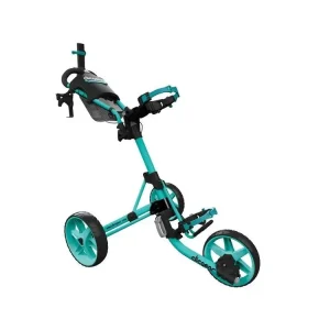 CLICGEAR M4 golfový vozík tyrkysový + Golfová samolepka černá Autentický