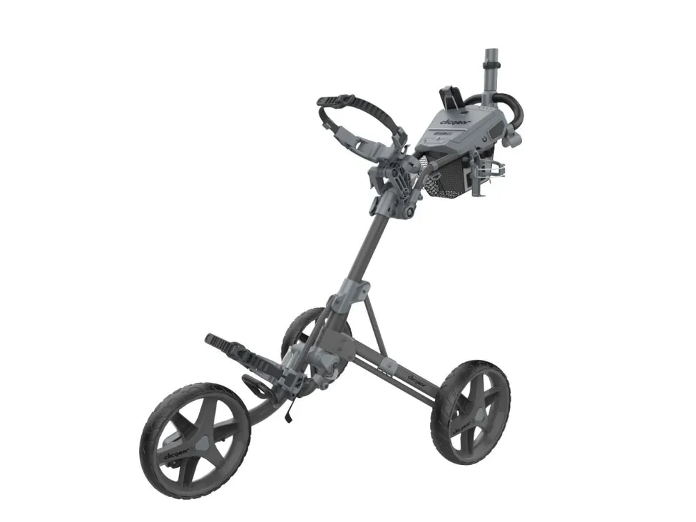 CLICGEAR M4.5 golfový vozík šedý + Golfová samolepka černá Originální